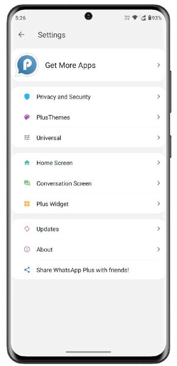 Blue WhatsApp Plus Features
