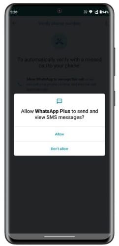 Blue WhatsApp APK Installation